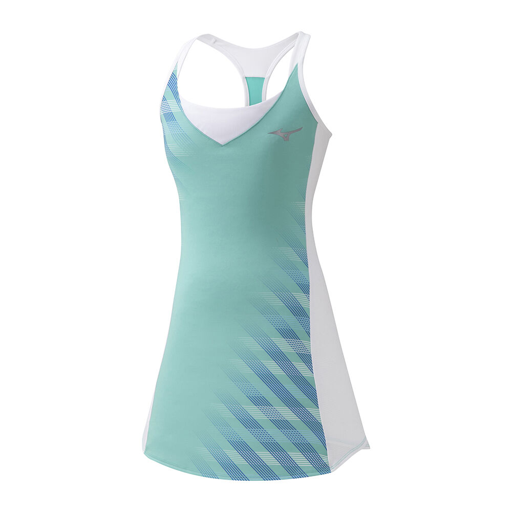 Vestido Mizuno Tenis Printed Para Mujer Verdes/Blancos 7013249-FK
